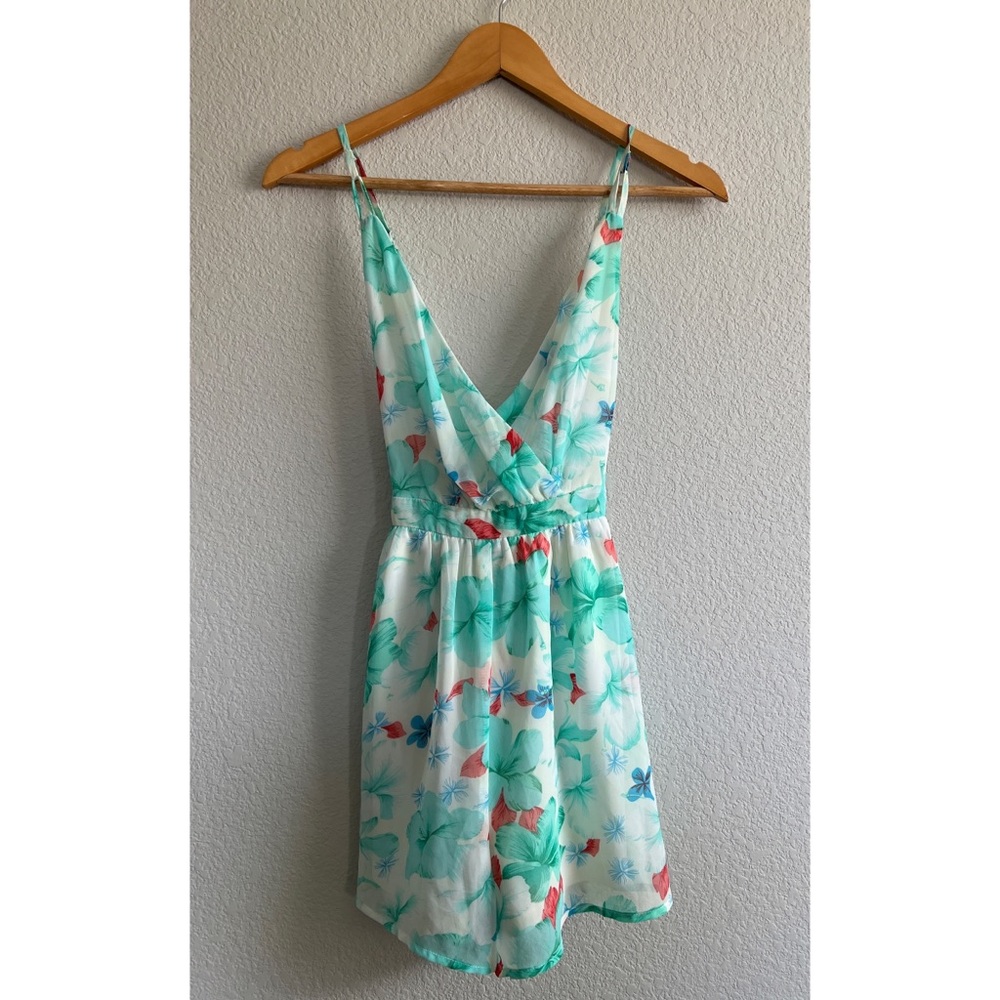 Floral Print Hawaiian Short Romper